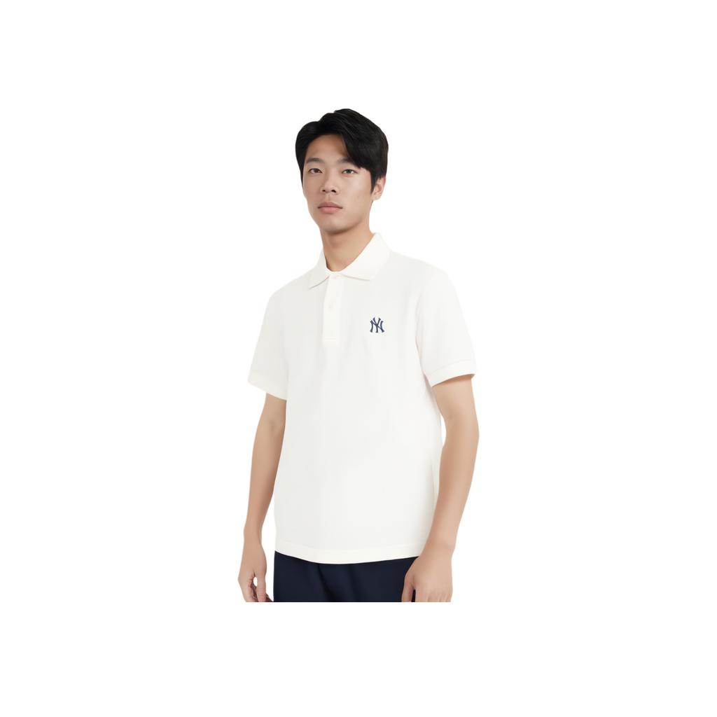New MLB New York Yankees Polo Shirt Unisex White 3APQB0153-50IVS