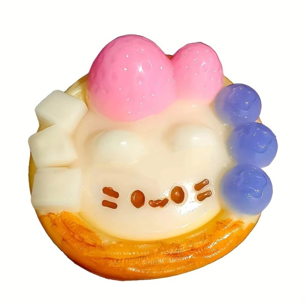Fingertip Egg Tart Squishy Pinching Slow Rebound Toy Kids Adults Sensory Fidget Ball For Students