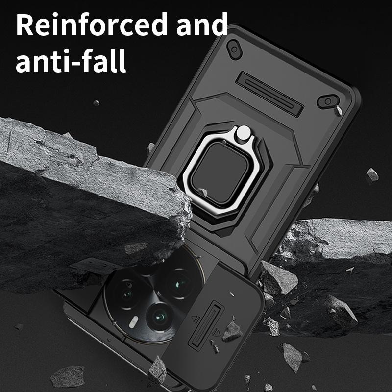 Armor Shockproof Case For Realme 13 12 Pro Plus 12 Pro+ Protective Cover Ring Magnetic Holder Coque Fundas Capa