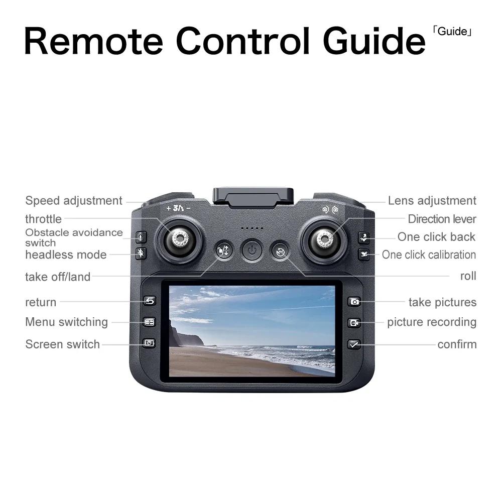 2026 NEW GT8 Drone 8K HD Camera Obstacle Avoidance Aerial Photography Brushless Drone with Screen Foldable RC Drone Four-axis Drone