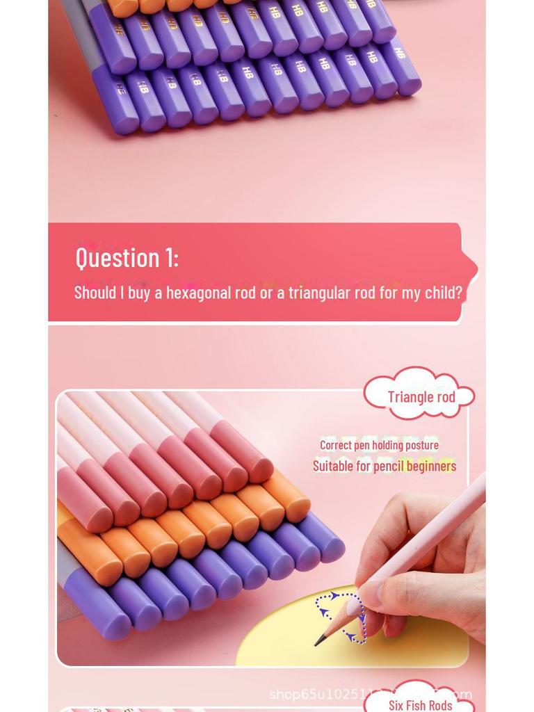 Карандаш Morning Light Hexagonal HB для учеников начальной школы - Morandi Color, 2B, первый класс