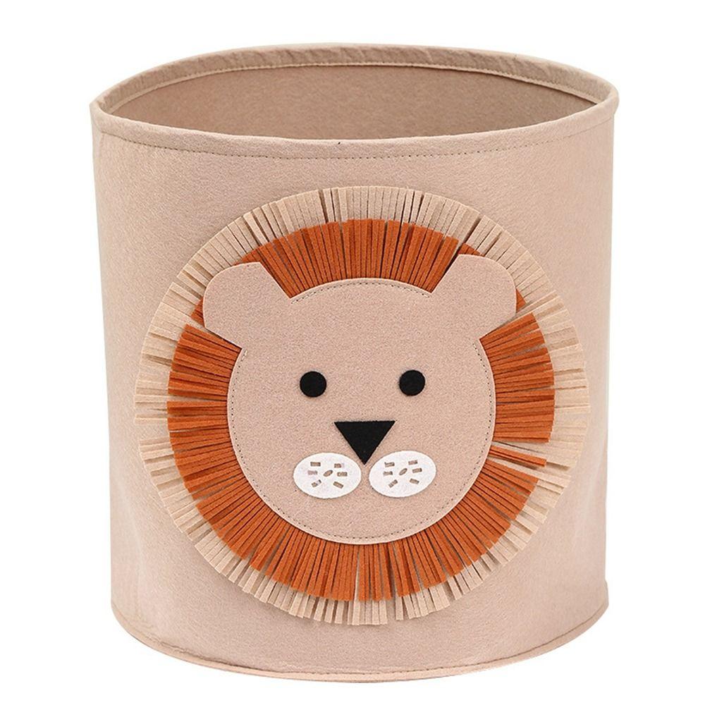 Слоновий узор Животное Корзина для хранения Фетровый контейнер для белья Практичная корзина для белья Шкаф KTY