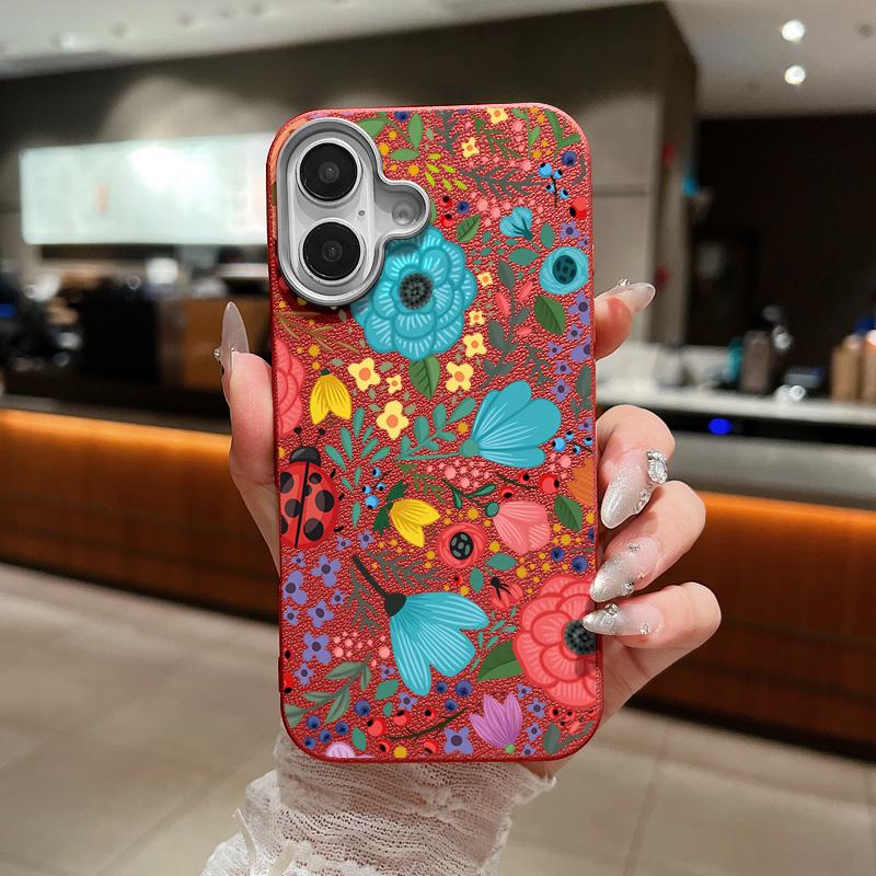 Романтический принт с садовыми цветами, мягкий чехол для iPhone 15 14 16 Pro Max 15 14 Plus 13 12 Pro Max 11, Текстура кожи, ТПУ чехол для телефона