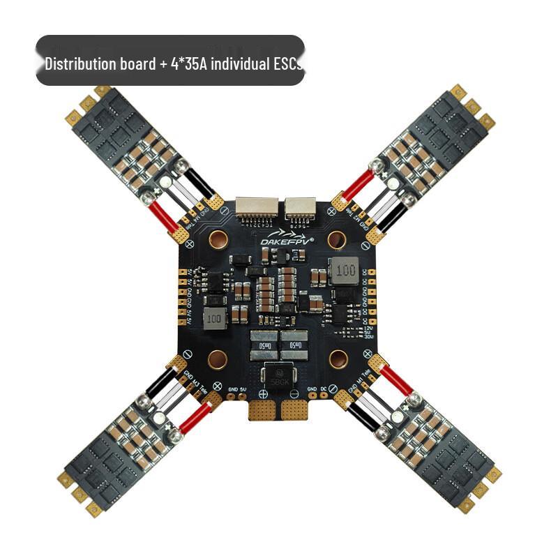 LINKTACHI DAKE FPV Drone Power Distribution Board with 4x 45A ESCs