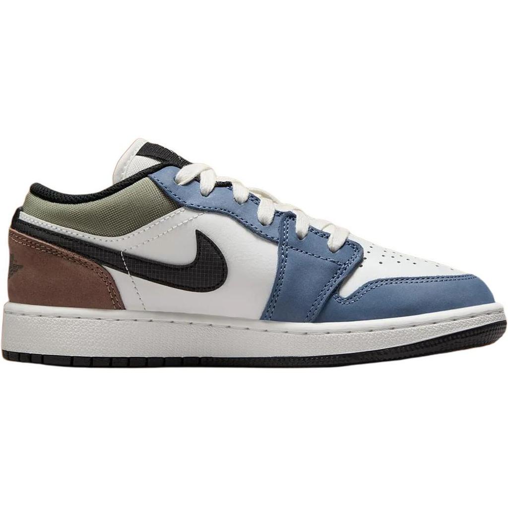 Air Jordan 1 Low GS Diffused Blue Kids Sneakers White Jade-Horizon Mink-Brown HV5973-101