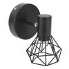 Adjustable Lamp Holder Industrial Black E14 Wall Mounted Light Bulb Holder for Bedside Reading