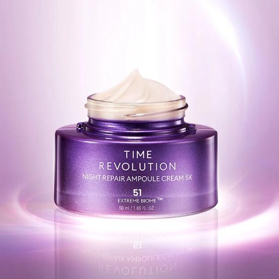 MISSHA Ночной Восстанавливающий Крем-Сыворотка Time Revolution 5X 50 мл (3 Варианта)