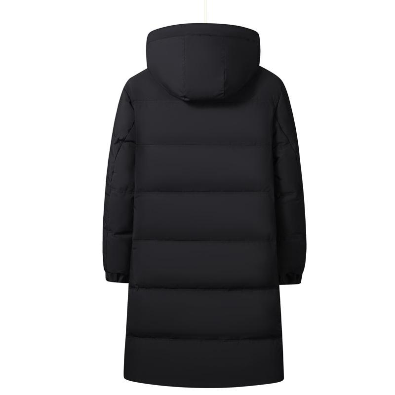 Зимняя новая мужская куртка-пуховик Business Casual Plus с капюшоном и утеплителем до колена