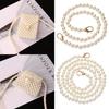 Bag Straps Pearl Belt Bags Handbag Handles Long Beaded Chain DIY Purse Replacement Pearl Strap