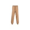 FW22 Solid Color Logo Embroidered Sweatpants Men Bottoms Brown OMHG012F22KNI0016262