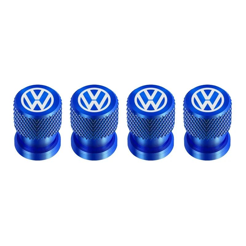 VW GTI GOLF 2026 Hot For VW VOLKSWAGEN 4Pcs Car Tire Valve covers Aluminum Wheel Stem Air Valve Caps For Volkswagen GOLF MK6 Pol