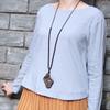 Party Jewelry Wooden Bead Necklace Women Necklace Long Sweater Chain Buddhist Jewelry Accessories