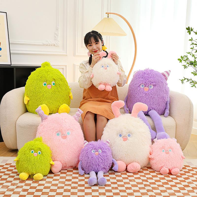 Plush Cartoon Monster Toy Big Eyed Monster Stuffed Doll Kid Gift Home Decoration