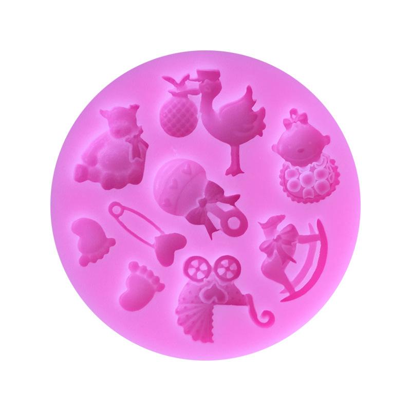 Помадка для детской коляски, форма для шоколада, чашка, торт, декоративная форма, форма для выпечки