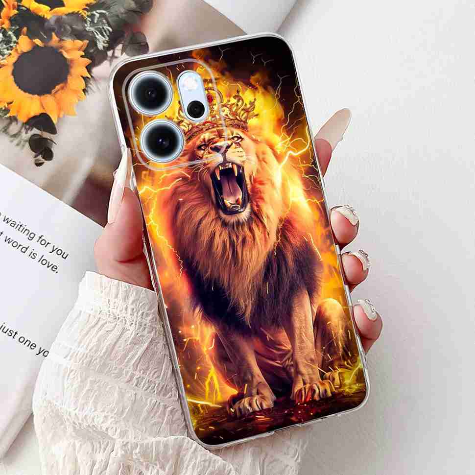 For Oppo Reno14 F 5G CPH27436.57" Case Colorful Butterfly Flowers TPU Soft Silicone Cover For Oppo Reno 14 F RENO14F Phone Cases