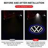 Горячие 2 шт. Светодиодный проектор приветствия для двери автомобиля HD LED Welcome Light для Volkswagen Touran Golf-4 5 6 7 Passat Polo MK4 Bora Altea Sha