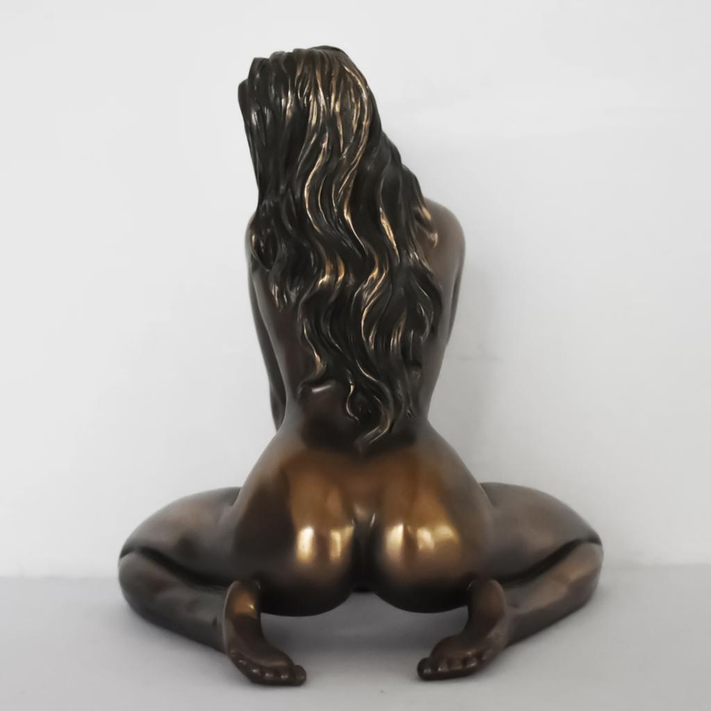 Бронзовая статуэтка-украшение, обнаженная статуэтка-украшение, декоративные изделия из смолы с моделированием персонажей, для рождественского подарка на День святого Валентина, к Новому году