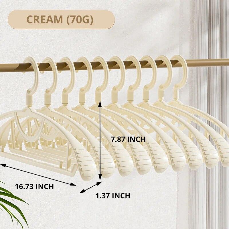5 шт., утолщенная нескользящая вешалка для одежды для взрослых с широкими плечами, бытовая вешалка для одежды, сушилка для одежды, пластиковая вешалка для одежды