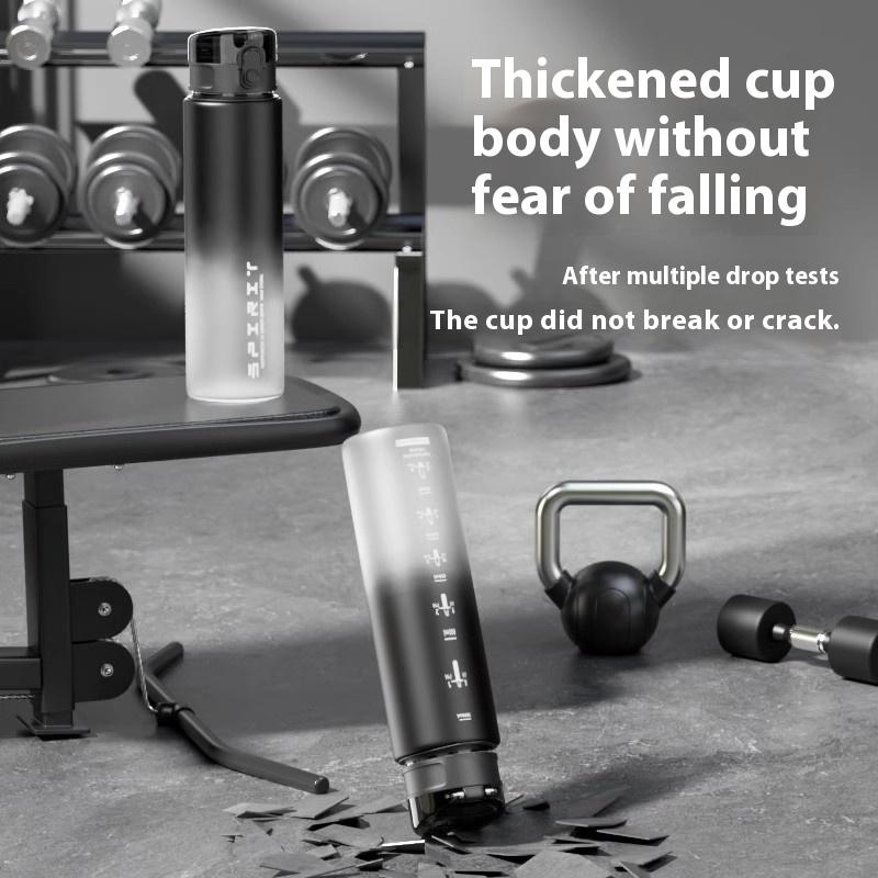 Спортивная чашка для воды Gianxi Пластиковая бутылка для воды для мужчин Новая большая вместимость Высокотемпературная устойчивость Фитнес Портативная бутылка для спортзала