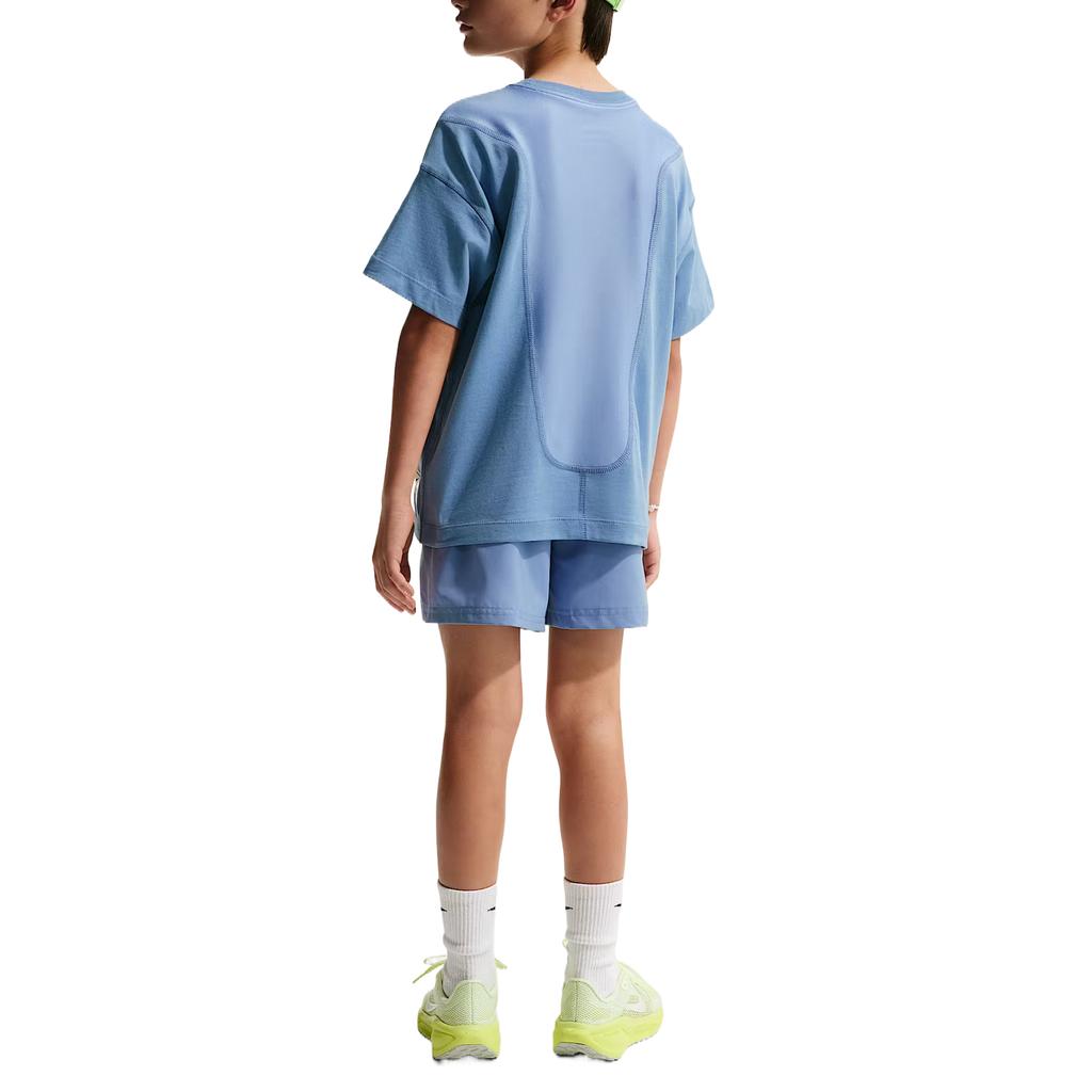 Nike Дышащая футболка Pro, отводящая влагу, однотонная, детские топы II1283-486