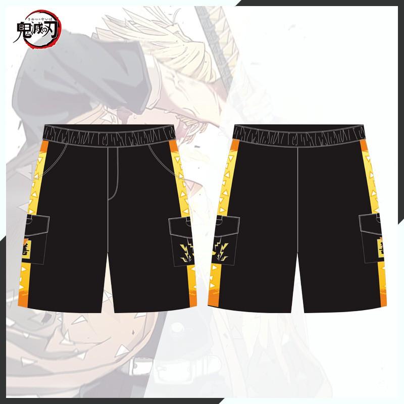 Demon Slayer Cosplay Shorts - Tanjiro Nezuko Anime Casual Pants Teens