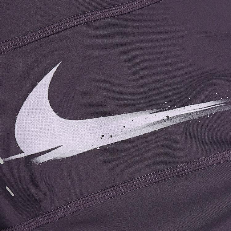 Nike Спортивные брюки женские фиолетово-черные средние IO0466-573