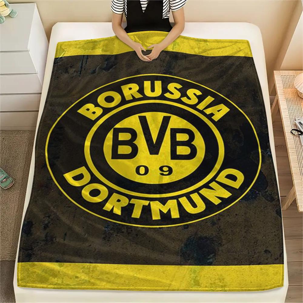 1pc Dortmund Print Flannel Blanket, High quality Comfortable for All Seasons, Home Decor, Warmth and Comfort, Perfect for Christmas Gifts28