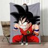 Милое Аниме Маленький Гоку Dragon Ball Плед Всесезонный Уютный Семейный Плед для Родителей и Детей Легкий Плюшевый Теплый Плед Спальня