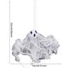 Halloween Hanging Ghosts Decoration Spooky Hanging Ghost Decor Spooky Halloween Hanging Ghost Decorations for Outdoor Yard