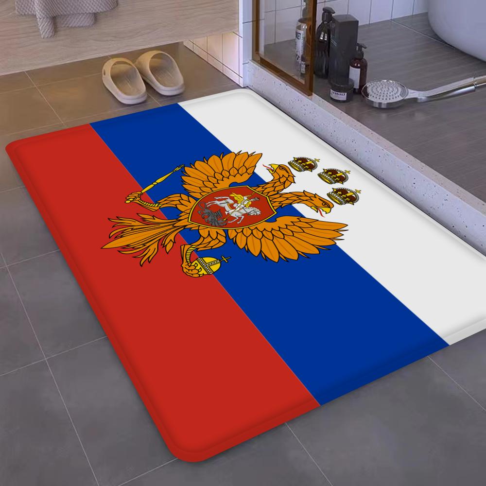 Russia Flag Floor Mat Entrance Door Mat Nordic Style Home Doormat Bathroom-Toilet Mats Bedroom Hotel Decor Mat