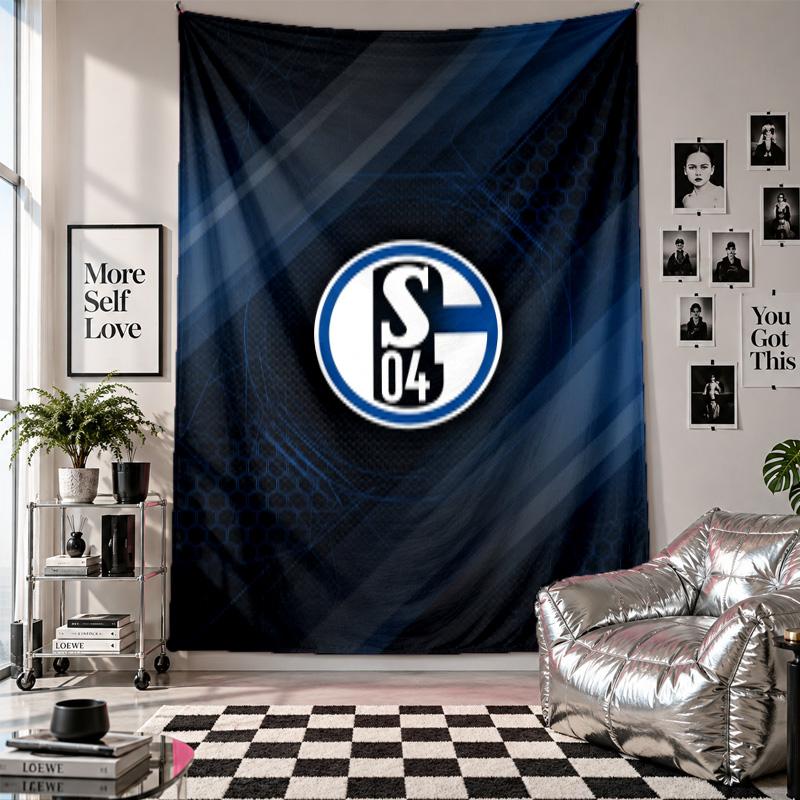 Schalke 04 Wall Tapestry Home Decor Wall Hanging Cloth for Bedroom Living Room Background