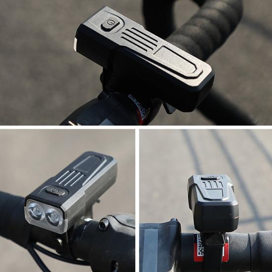 Bicycle Headlight with Adjustable Strap Type-C Rechargeable 3 Modes Waterproof 100 Lumens Night Riding Road Mountain Bike Front Lamp Mini Flashlight