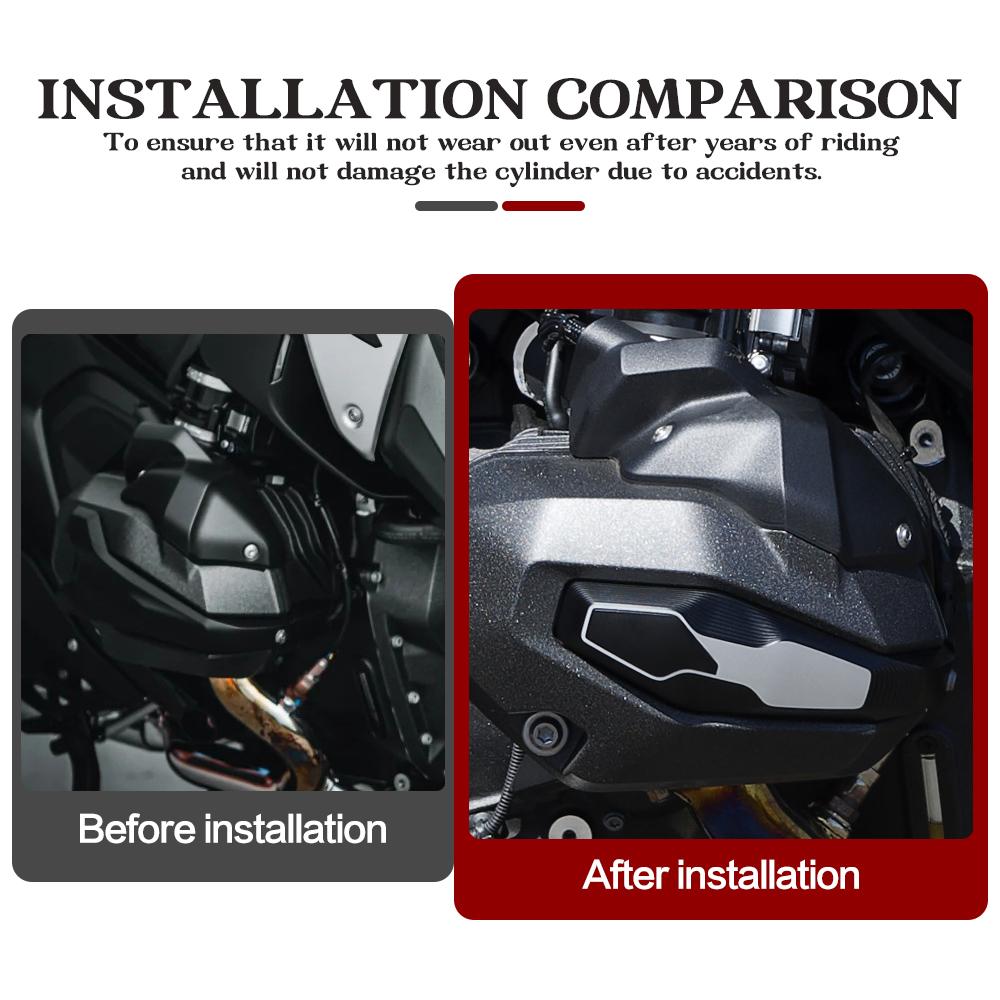 For BMW R 1300 GS R1300GS Adventure Motorcycle Cylinder Head Cover R1300R R1300RT Cylinder Head Slider R1300RS Engine Cover
