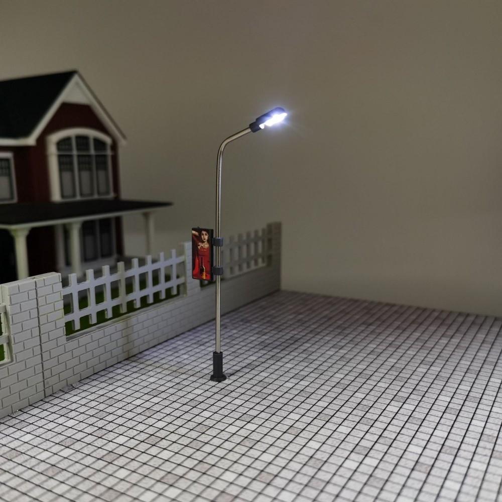 5pcs 3V DIY Miniature Scene Decoration Stainless Steel Model Making Led Light