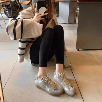 Премиальная версия из коровьей кожи~ повседневные женские кожаные туфли с толстой подошвой в сочетании цветов