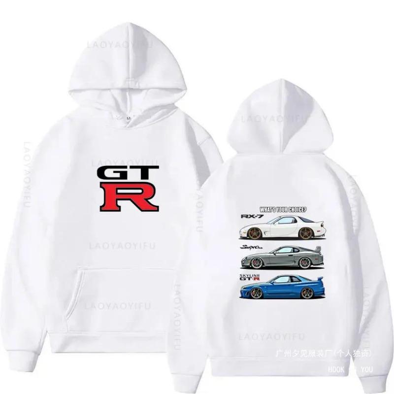 Initial D GTR Skyline R34 pullover, hoodie, street fashion hoodie, casual fitness jacket, street hip-hop clothing