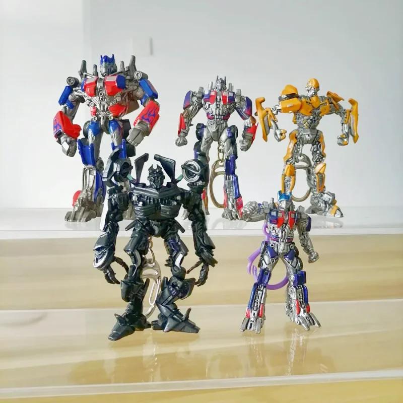 Hasbro Transformers Movable Joint Bumblebee Optimus Prime Action Figure Model Keychain Pendant Toys Collect Ornaments Gifts