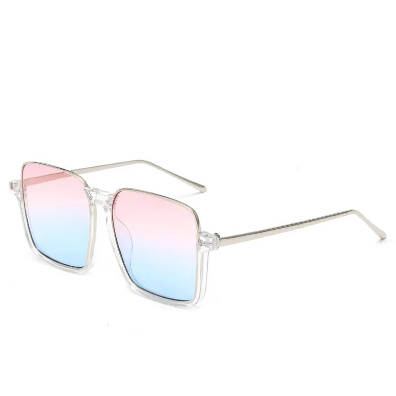 Модные солнцезащитные очки в полурамке, квадратные, для уличной фотографии, для путешествий, винтажные солнцезащитные очки 2025 года, новые персонализированные солнцезащитные очки Uv400
