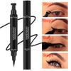 Double Head Color Eyeliner Seal Eyeliner Pencil Triangle Seal Eyeliner 2 In 1 Waterproof Stamp Eye Liner Pen Eye Makeup