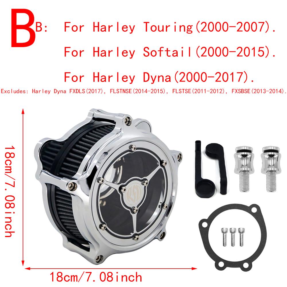 RSD Фильтр воздушного фильтра Clarity Хром Для Harley Sportster Iron 883 1200 Dyna Softail FXSTC Fat Bob Touring FLHT FLHTC