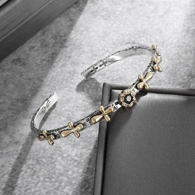 Модный регулируемый браслет-манжета с крыльями и перьями для мужчин, модный открытый дизайн, счастливое ювелирное изделие, подарок