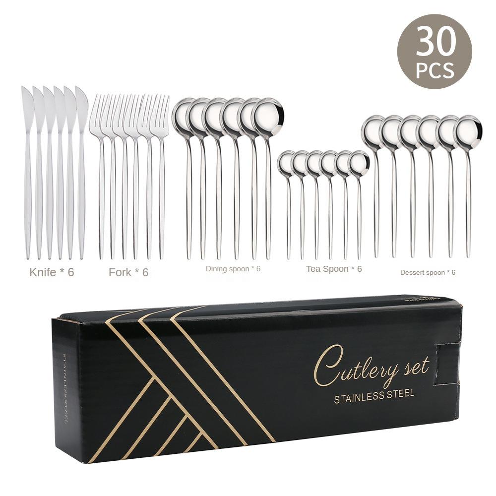 HANYANG 410 Посуда из нержавеющей стали. Товары для семейного отеля. Набор ножей, вилок и ложек для стейка. Посуда в западном стиле.