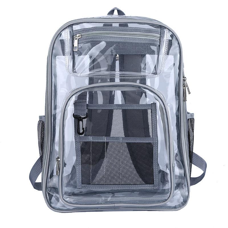 Pvc Transparent Backpack With Waterproof Design For Daily Use And Laptop