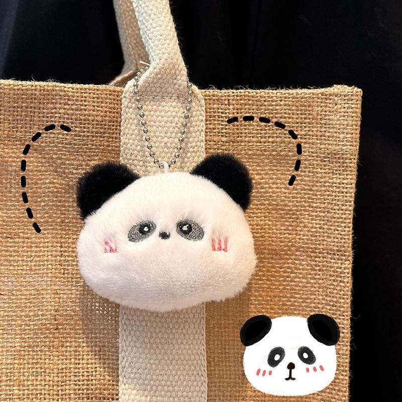 Cartoon Soft Animal Keychain Cute Plush Bear Keyring For Women Rabbit Frog Doll Keychain Backpack Pendant Ornaments Girls Gift