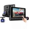 Car DVRs FHD 1080P Dash Cam 4.0 Inch IPS Screen 3 Cameras Lens Night Vision Auto Video Recorder With Rearview Camera