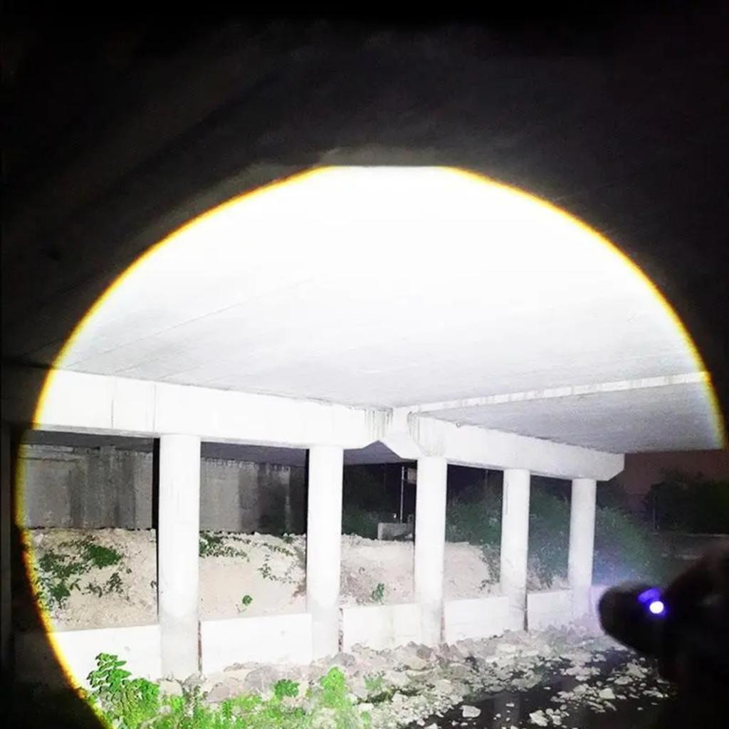 Фонарик сверхъяркий дальнего действия с мощным цифровым дисплеем аварийный фонарь перезаряжаемый уличный фонарик высокой яркости