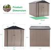 YODOLLA 1.8x1.8m Metal Storage Sheds for Outdoor, Steel Yard Shed with Design of Lockable Doors, Utility and Tool Storage for Garden, Backyard, Patio