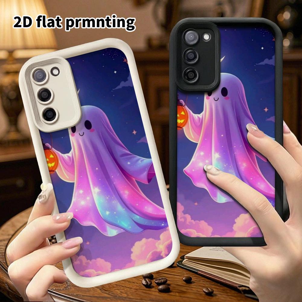 Phone Case: 2D Flat Samsung Galaxy A34 A35 M05 M06 S20 S22 S21 FE Plus 5G Step Protection Case, Dreamy Galaxy, Christmas and Halloween Gifts