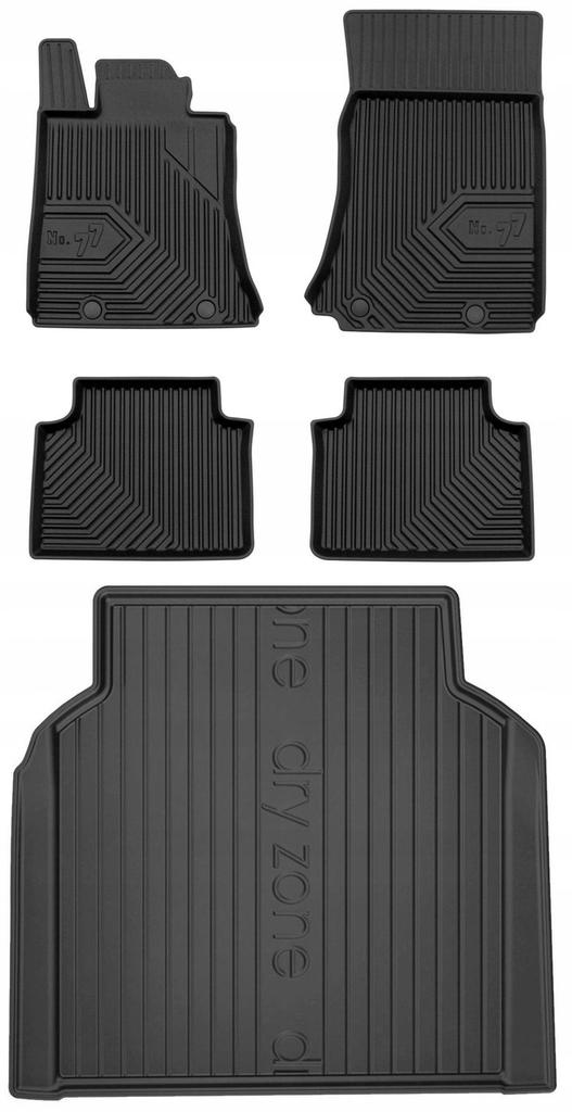 Set 77 Rubber Mats And Cover Alfa Romeo Giulia Rwd Sedan From 2016-