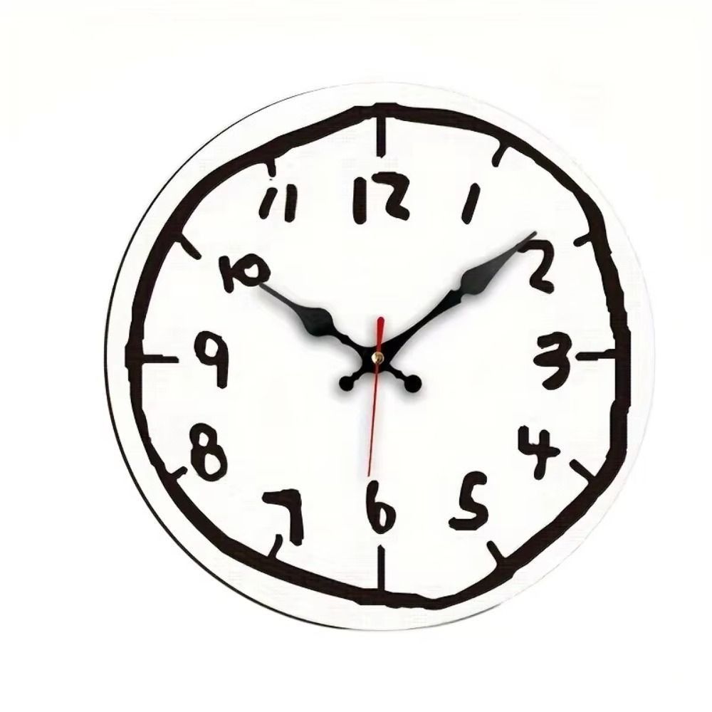 Special Design Digital Wall Clock Cartoon Design Silent Wall Clock Creative Clock Study Room